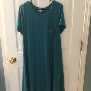 Lularoe Teal Carly size Medium GUC